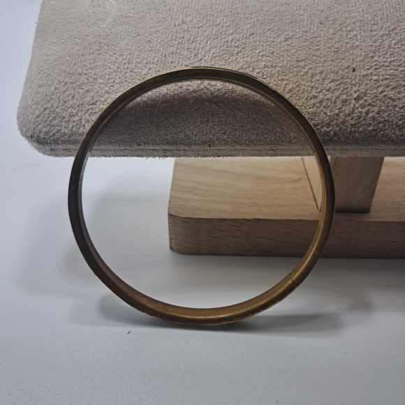 Vintage Mother Of Pearl Silver Tone Bangle - Picture 4 of 4